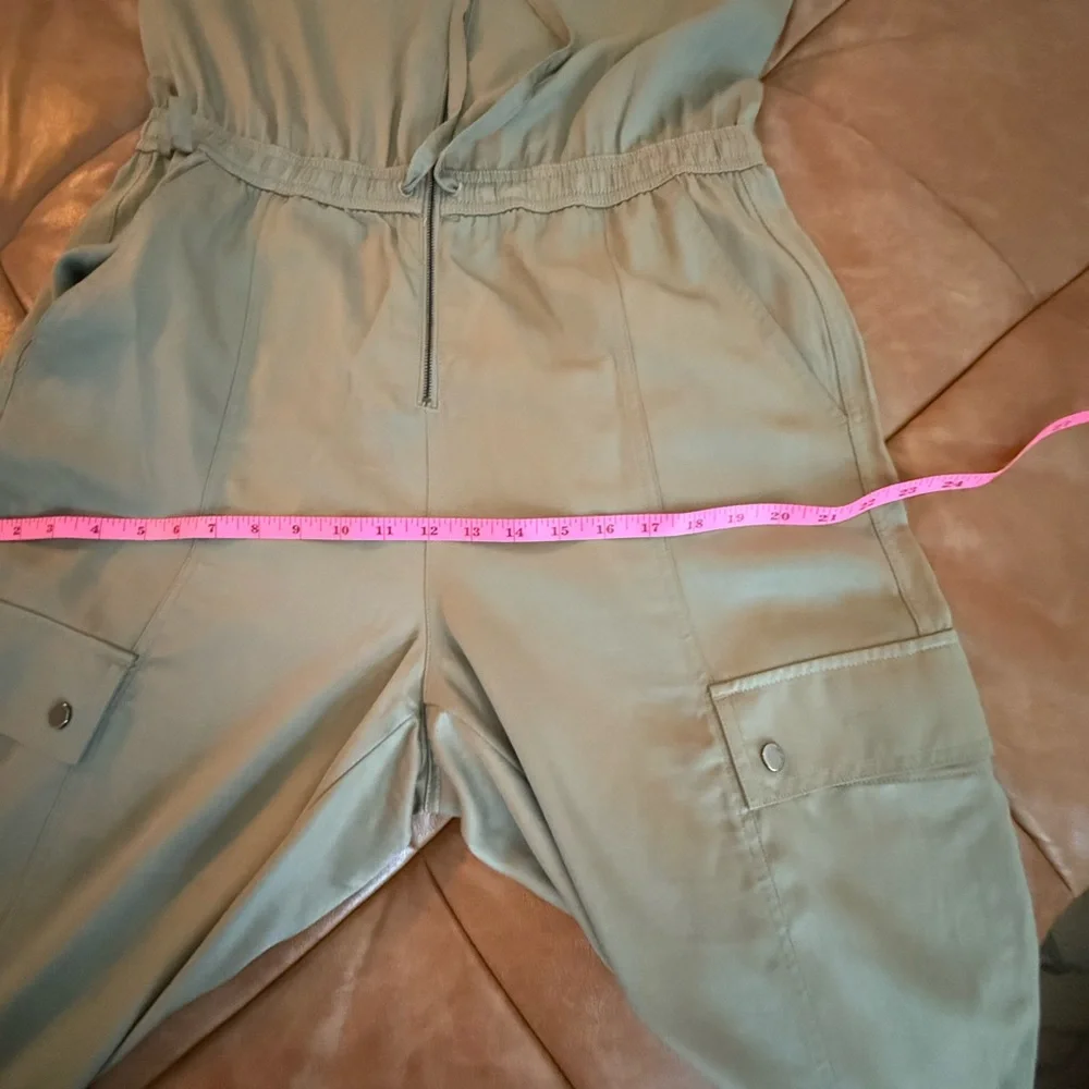 Athleta Olive Green Celestial Jumpsuit - Picture 8 of 8